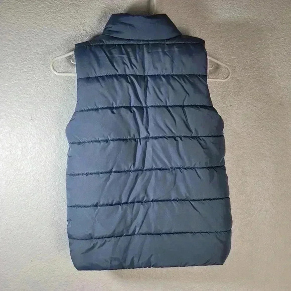 Puma Vest Grey Blue Puffer Vest Full Zip Youth Sm 7/8 - Picture 2 of 8